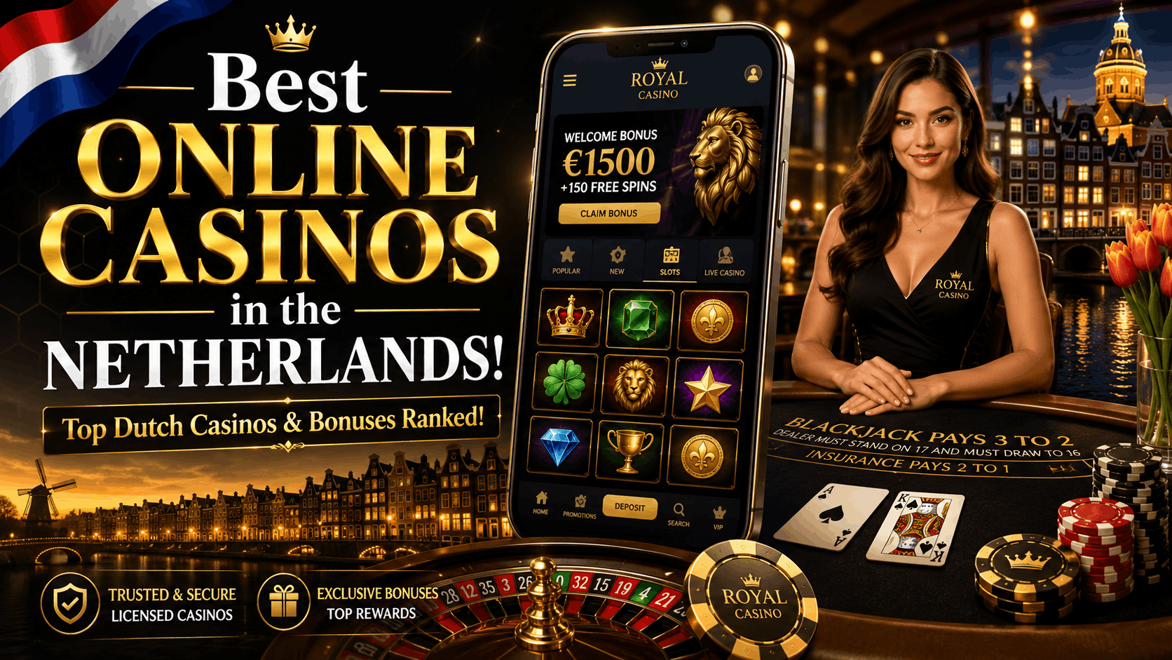 Best Online Casinos in the Netherlands - Top Dutch Casinos Bonuses Ranked - Enzo Casino Best Online Casinos in the Netherlands - Top Dutch Casinos Bonuses Ranked