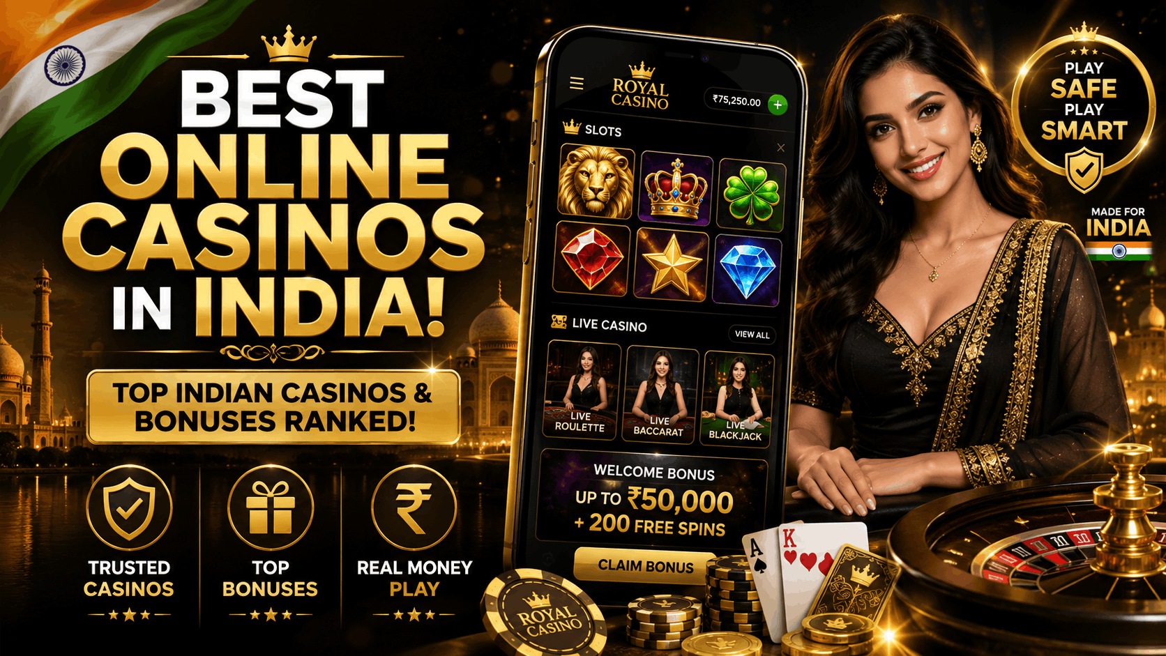 Online Casinos in India - Best Indian Online Casinos and Bonuses Ranked - Enzo Casino Online Casinos in India - Best Indian Online Casinos and Bonuses Ranked